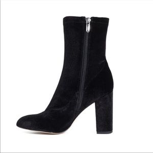 Sam Edelman Calexa Sock Bootie Black Velvet